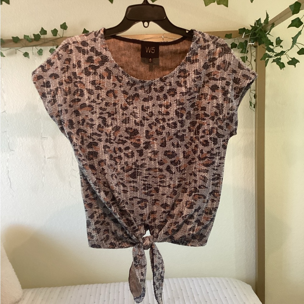 W5 Cheetah Print Top